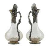 Pair of wine glass jugs in silver, Louis XV style, turn of the 19th-20th centuries. - photo 4