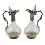 Pair of wine glass jugs in silver, Louis XV style, turn of the 19th-20th centuries. - photo 5