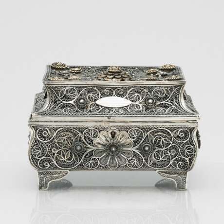 Silver filigree box from the 19th century. Odessa, Russian Empire, 1898-1908 - photo 7