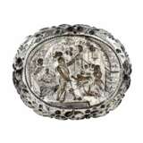 Silver, decorative dish with a scene of a knights court. 19th century. - photo 3