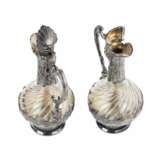 Frangiere & Laroche. Pair of French wine jugs. Glass in silver. 1880s. - photo 6