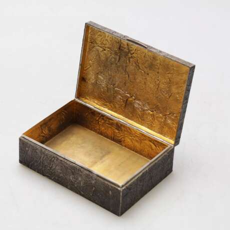Silver box for cigarettes Nugget Finland. Early 20th century. - photo 8