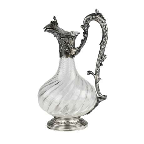 CHEVRON Freres. French crystal jug in silver. - photo 1