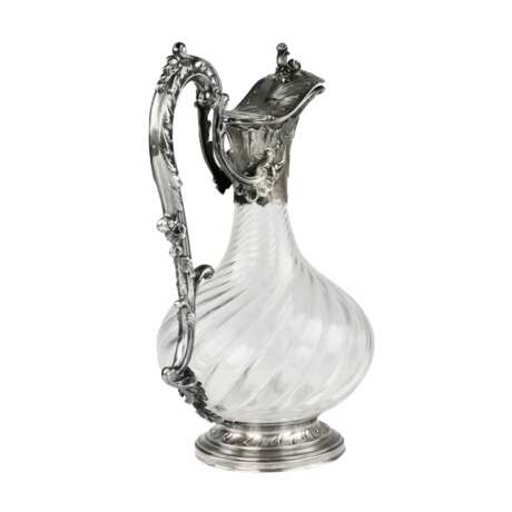 CHEVRON Freres. French crystal jug in silver. - Foto 2
