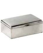 Каталог товаров. Серебряная коробка для сигар.