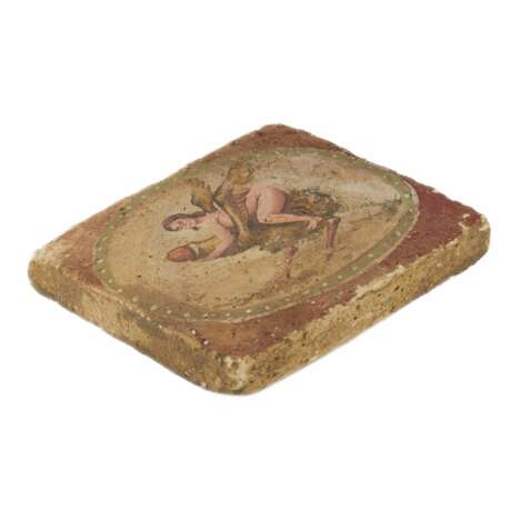 Помпейский, эротический кирпич с аллегорической сценой. I - II века до нашей эры. - фото 2