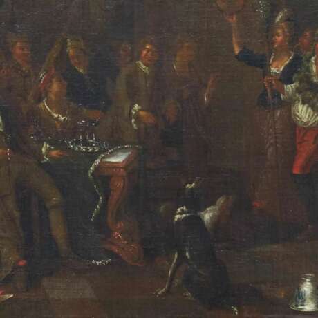 Dutch genre painting of the 18th century. Feast of Dionysus. Attributed to Horemans Jan Joseff. - Foto 5