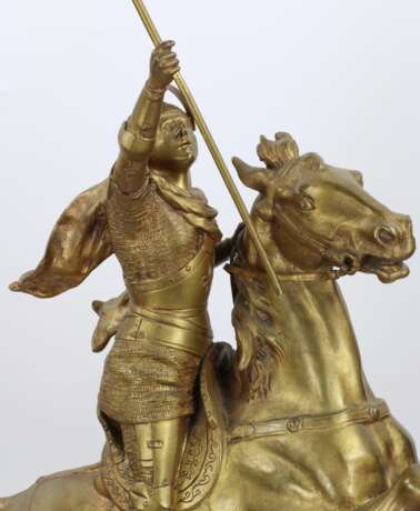 Bronze heroïque dun chevalier equestre. - photo 6