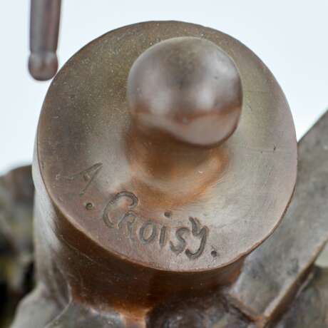 Onisme Aristide Croisy. Figure en bronze d`un brave marin militaire. - photo 7