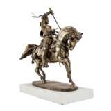 Carlo Marochetti. Bronze figure of an equestrian knight. Duke of Savoy. - Foto 3