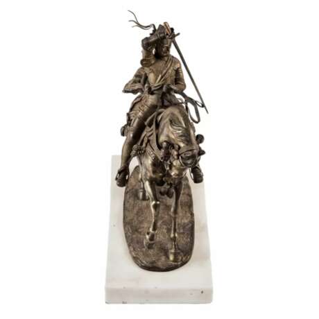 Carlo Marochetti. Figure en bronze d`un chevalier equestre. Duc de Savoie. - photo 6