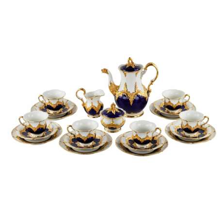 MEISSEN coffee service for six persons. After 1933. - photo 1