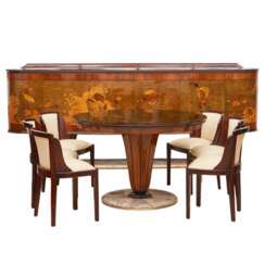 Vittorio Dassi. Grandiose furniture set in Art Deco style.
