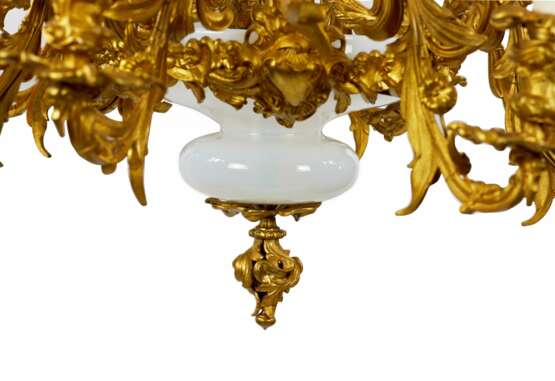 Bronze, gilded chandelier with Art Nouveau elements, 1900 - photo 5