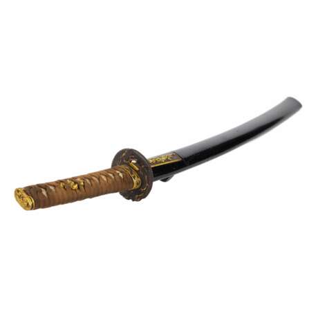 Короткий меч самурая Вакидзаси, Нанки Хатакеяма, мастера Ямато-но Сукемасацугу 19 век. - фото 7