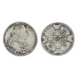 Silver ruble of Peter II, 1728. - Foto 1