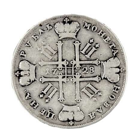Silver ruble of Peter II, 1728. - Foto 3