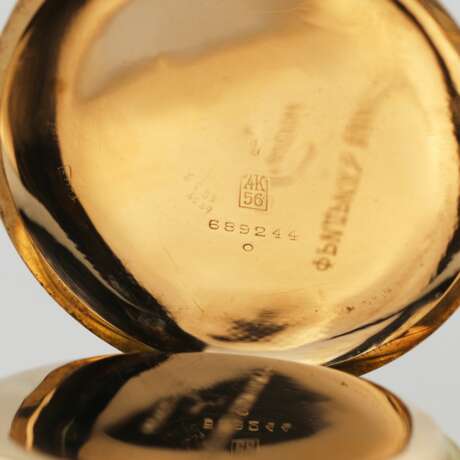Русские, золотые, карманные часы дореволюционной фирмы Ф. Винтеръ. - фото 9