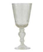 Product catalog. A glass tray goblet with a monogram and a portrait of Elizaveta Petrovna. Russia.19th century.