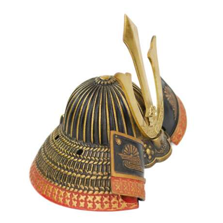 Bronze model - samurai helmet, Japan, 20th century. - Foto 4
