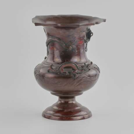 Бронзовая китайская ваза 19 века. - фото 3
