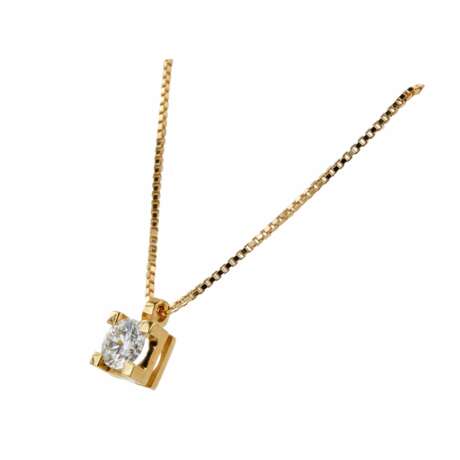 Gold pendant and earrings with diamonds. Giorgio Visconti. - photo 3
