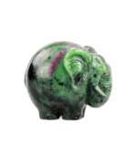 Objects of vertu. Carved figurine of an elephant in Faberge style. 20th century