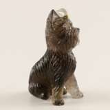 Stone-cut figurine Yorkshire Terrier in the style of Faberge 20th century. - photo 3