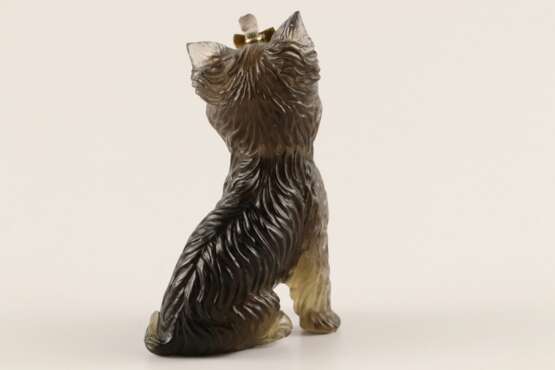 Stone-cut figurine Yorkshire Terrier in the style of Faberge 20th century. - photo 4