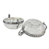 Pair of crystal candy bowls with silver. 15 Artel. Russia. 1908-1917 - Foto 5
