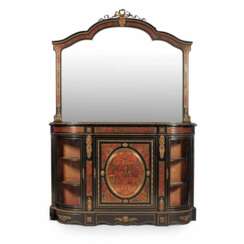 Роскошный комод с зеркалом в стиле Буль. Франция, 19 век.