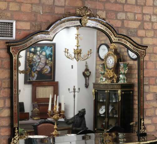 Роскошный комод с зеркалом в стиле Буль. Франция, 19 век. - фото 5