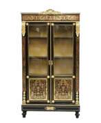Product catalog. Showcase in Boulle style. 19th century.