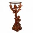 Wooden console with carved cupids. - Auction Items