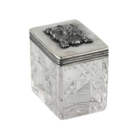 Russian crystal box with a silver lid. St. Petersburg. 1837. - Foto 2