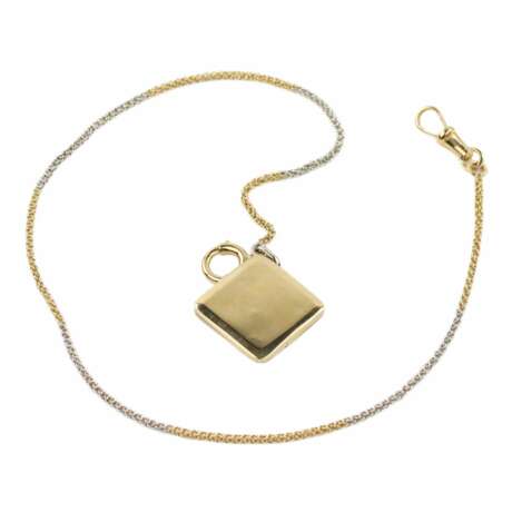 Chaîne russe en or pour montres de poche avec pendentif en forme de diamant. Le tournant des XIXe-XXe siècles. - photo 3