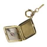 Chaîne russe en or pour montres de poche avec pendentif en forme de diamant. Le tournant des XIXe-XXe siècles. - photo 5