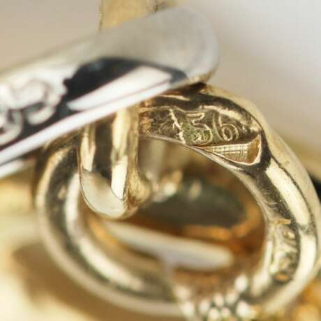 Chaîne russe en or pour montres de poche avec pendentif en forme de diamant. Le tournant des XIXe-XXe siècles. - photo 8