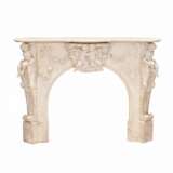 French white marble fireplace with cupids Louis XV style. 19th century Marble 129 - photo 8