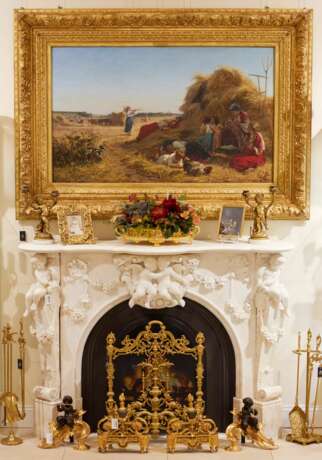 French white marble fireplace with cupids Louis XV style. 19th century Marble 129 - photo 11