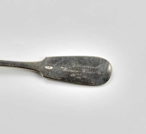 Six silver Russian tablespoons. - Foto 5