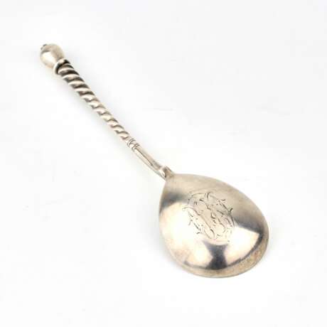 Russian silver jam spoon. - photo 1