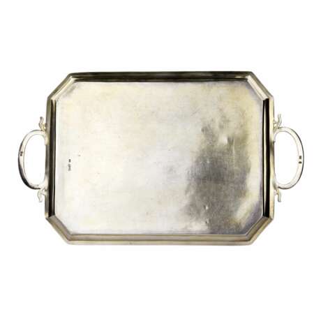 Silver tray depicting a Russian landscape. - photo 3