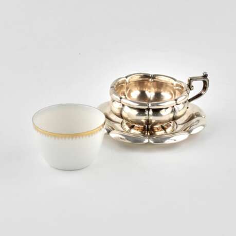 Porcelain coffee set in silver. 1920s - photo 4