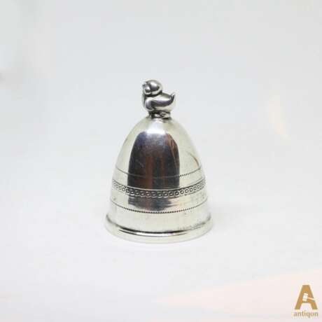 Silver cover for egg cup - Foto 1