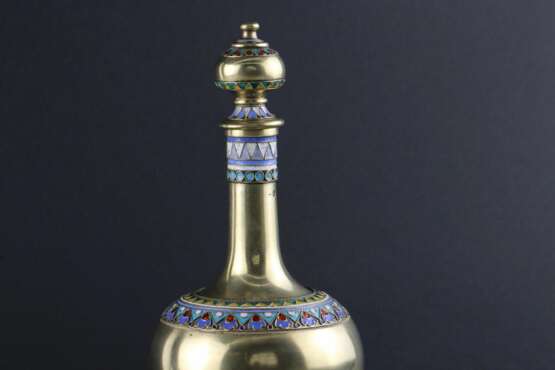 Luxurious vodka set of Russian silver with enamel. - photo 4