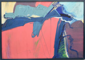 Claudia Rea Browers, Abstrakte Komposition, Acryl auf Leinwand, 1983