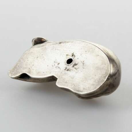 Silver Dog in the Faberge style, Russia 1920 century - photo 4