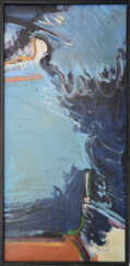 Claudia Rea Browers, Abstrakte Komposition, Acryl auf Leinwand, 1983
