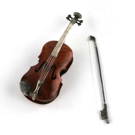 Modèle miniature de violon dans son etui. - photo 2